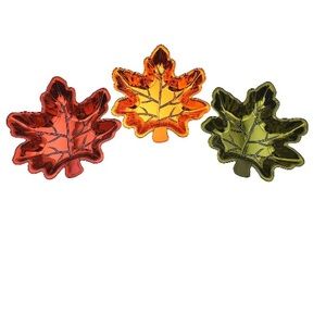 Thanksgiving Fall Autumn Leaf Food Candy Bowl Tray